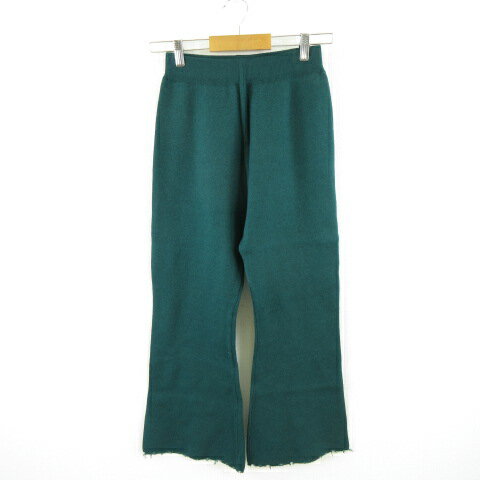 【中古】バイユアンス byYOUANCE ニットフレアパンツ ロング 緑 S *A294 レディース 【ベクトル 古着】 231128 【中古】バイユアンス byYOUANCE ニットフレアパンツ ロング 緑 S *A294 レディース 【ベクトル 古着】 231128