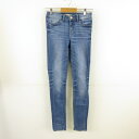 【中古】ザラ ベーシック ZARA BASIC デニムパンツ ジーンズ スキニー ロング ストレッチ 青 34 *T896 レディース 【ベクトル 古着】 23...