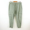 【中古】ジェイクルー J.CREW カーゴパンツ ジョガー ロング リネン混 カーキ 緑 M *T993 メンズ 【ベクトル 古着】 240110(4)