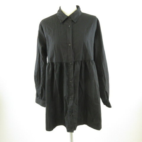 【中古】ジーユー GU シャツチュニック 長袖 黒 M *T35 レディース 【ベクトル 古着】 240117 【中古】ジーユー GU シャツチュニック 長袖 黒 M *T35 レディース 【ベクトル 古着】 240117