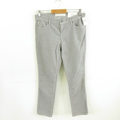 【中古】未使用品 ギャップ GAP コーデュロイパンツ スキニー ロング ストレッチ グレー 27 *A191 レディース 【ベクトル 古着】 240209