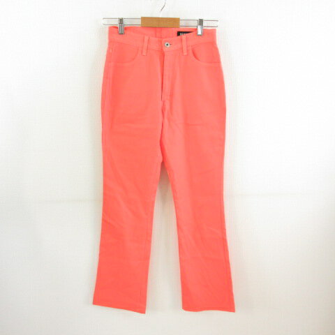 【中古】ブラッパーズ BRAPPERS デニムカラージーンズ ロング オレンジ 29 *T707 レディース 【ベクトル 古着】 240311