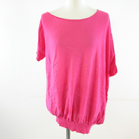 【中古】イエナ IENA サマーニット 半袖 ピンク *T74 レディース 【ベクトル 古着】 240411