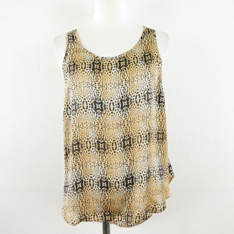 【中古】トップショップ TOPSHOP タンクトップ ヒョウ柄 レオパード ベージュ 黒 34 *T654 レディース 【ベクトル 古着】 240607 【中古】トップショップ TOPSHOP タンクトップ ヒョウ柄 レオパード ベージュ 黒 34 *T654 レディース 【ベクトル 古着】 240607
