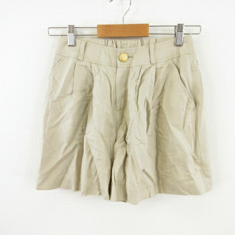 【中古】リューデベー Rue de B lis キュロット ショートパンツ ベージュ 1 *A466 レディース 【ベクトル 古着】 240611