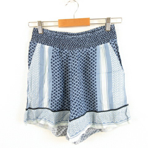 【中古】未使用品 セシリー コペンハーゲン CECILIE COPENHAGEN キュロット ショートパンツ 総柄 青 紺 XS *A649 レディース 【ベクトル 古着】 240626 【中古】未使用品 セシリー コペンハーゲン CECILIE COPENHAGEN キュロット ショートパンツ 総柄 青 紺 XS *A649 レディース 【ベクトル 古着】 240626
