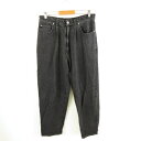 【中古】デマルコラボ dmL デニムパンツ ジーンズ テーパード 黒 3 *A871 メンズ 【ベクトル 古着】 240724(4)