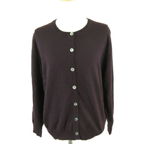 【中古】Reve-Deux ニットカーディガン 長袖 紫 M *A99 レディース 【ベクトル 古着】 240822