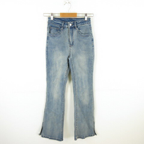 【中古】未使用品 デイジー Dazy デニムパンツ ジーンズ ロング ストレッチ 青 S *A164 レディース 【ベクトル 古着】 240829のサムネイル