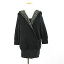 【中古】アネラリュクス ANELA LUX スウェット カットソー 七分袖 フーディー 黒 7 *T12 レディース 【ベクトル 古着】 241008(4)