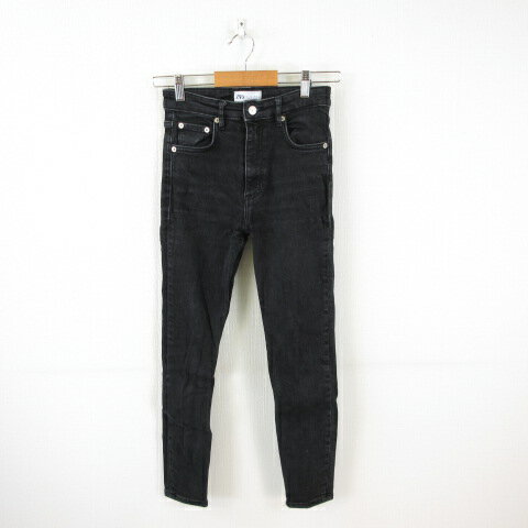 【中古】ザラ ZARA デニムパンツ ジーンズ スキニー ストレッチ 黒 *T257 レディース 【ベクトル 古着】 241106 【中古】ザラ ZARA デニムパンツ ジーンズ スキニー ストレッチ 黒 *T257 レディース 【ベクトル 古着】 241106