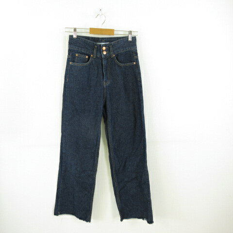 【中古】MISS JEANS デニムパンツ ジーンズ ロング 紺 S *T415 レディース 【ベクトル 古着】 241128