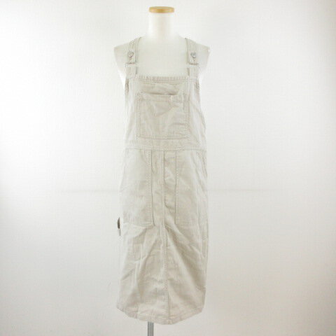 【中古】エイチ&エム H&M デニムジャンパースカート ミディ丈 グレー 34 *T475 レディース 【ベクトル 古着】 241202