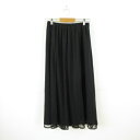 【中古】アメリカンホリック AMERICAN HOLIC ロングスカート ドット 黒 F *T588 レディース 【ベクトル 古着】 241211