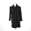 【中古】ハナイユキコ HANAI YUKIKO ハーフコート ウール 長袖 黒 *A373 レディース 【ベクトル 古着】 241226(4)