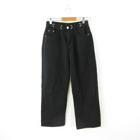 【中古】デイクローゼット DAY CLOSET タックルーズデニムパンツ ロング 黒 S *A464 レディース 【ベクトル 古着】 250110 【中古】デイクローゼット DAY CLOSET タックルーズデニムパンツ ロング 黒 S *A464 レディース 【ベクトル 古着】 250110