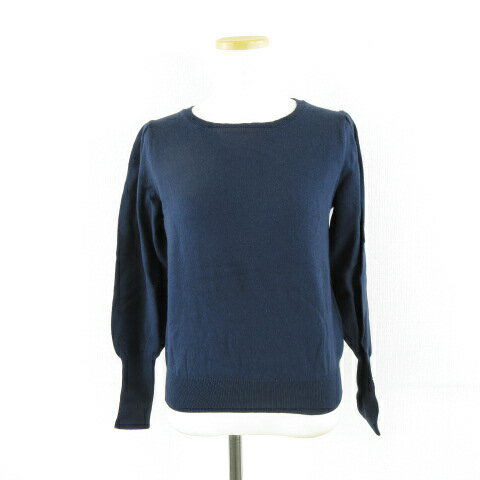 【中古】アースミュージック&エコロジー EARTH MUSIC & ECOLOGY Premium Label ニット セーター 薄手 ..