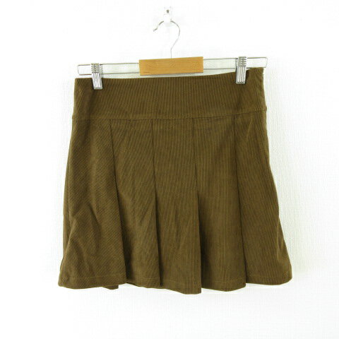 【中古】デイジー Dazy コーデュロイプリーツスカート ミニ 茶 M *A869 レディース 【ベクトル 古着】 250214 【中古】デイジー Dazy コーデュロイプリーツスカート ミニ 茶 M *A869 レディース 【ベクトル 古着】 250214
