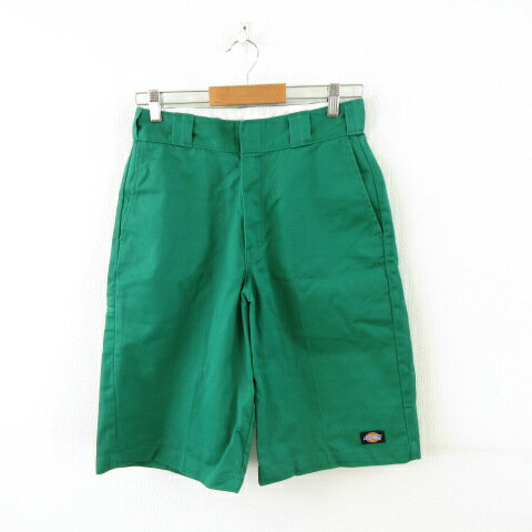 【中古】ディッキーズ Dickies ハーフパンツ ワークショーツ 緑 28 *A123 メンズ 【ベクトル 古着】 250307
