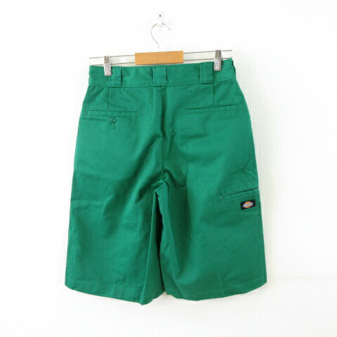 【中古】ディッキーズ Dickies ハーフパンツ ワークショーツ 緑 28 *A123 メンズ 【ベクトル 古着】 250307