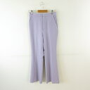 【中古】ジーユー GU フレアパンツ ロング ストレッチ 紫 M *T649 レディース 【ベクトル 古着】 250311