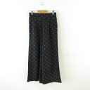 【中古】オリーブデオリーブ OLIVE des OLIVE ワイドパンツ ロング ドット 黒 F *T764 レディース 【ベクトル 古着】 250320(4)