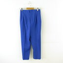 【中古】ショコラフィネローブ chocol raffine robe スラックス アンクルパンツ ハイウエスト 青 M *T855 レディース 【ベクトル 古着】 250327