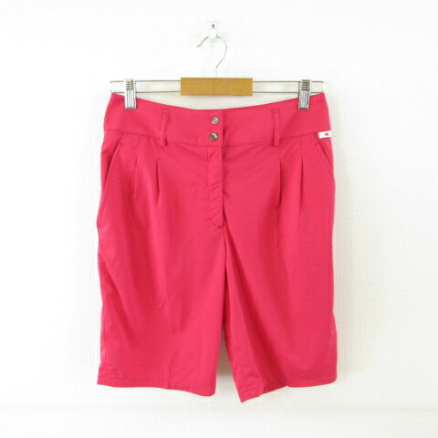【中古】パラディーゾ PARADISO スポーツウェア ゴルフ ハーフパンツ ピンク 9 *T3 レディース 【ベクトル 古着】 250409