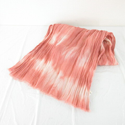 【中古】風雅すたいる UVむら染めストール ショール 紅 赤 *A63 レディース 【ベクトル 古着】 250530