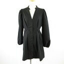 【中古】ザラ ZARA シャツワンピース ミニ 長袖 黒 M *T640 レディース 【ベクトル 古着】 250708(4)