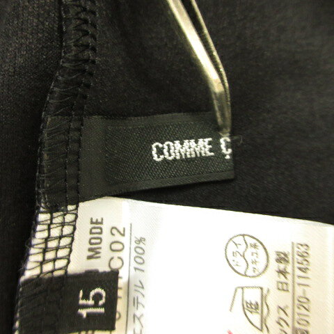 ブランド古着ベクトルプレミアム店の【中古】コムサデモード COMME CA DU MODE チュニック 七分袖 黒 15 *T52 レディース 【ベクトル 古着】 250821｜アングル3