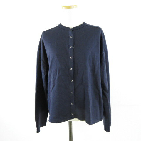 【中古】ボンルシール BONLECILL リングスナップカーディガン 長袖 紺 F *A819 レディース 【ベクトル 古着】 251113