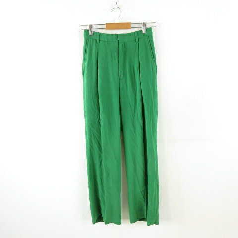 【中古】トゥデイフル TODAYFUL ワイドパンツ タック ロング 緑 38 *A855 レディース 【ベクトル 古着】 260304ブランドトゥデイフル TODAYFUL表記サイズ38（日本サイズM相当）実寸サイズウエスト：66cm　もも幅：30cm　裾幅：25cm　股上：34cm　股下：72cm　　素材表地 アセテート83% ポリエステル17% 裏地 ポリエステル100%色緑仕様・ファスナーフライ状態全体的に多少の毛羽立ちがありますが、その他に目立ったダメージはなく、問題なくご使用いただける商品です。 ※あくまでも中古品ですので掲載写真や記載内容をご確認いただき、ご理解の上ご購入ください。備考中古品の為、完璧を求める方は購入をご遠慮下さい。また付属品に関しては新品時の完品とは異なる恐れがあります。詳細欄の記載がある物又は写真に写っている物が全てになります。商品のお問い合わせの回答を休止しております。＊各商品ページの商品詳細等をご確認の上ご購入ください。【中古】トゥデイフル TODAYFUL ワイドパンツ タック ロング 緑 38 *A855 レディース 【ベクトル 古着】 260304状態ランク　”AB”詳細については、下記および「状態ランクについて」ページをご覧ください。未使用・新品の商品ほぼ新品同様の商品使用感が少なく、かなり状態の良い商品使用感はあるが、傷や汚れの少ない商品使用感の他、傷や汚れが見られる商品かなり大きな傷みがある難あり商品※S〜CランクはUSED品となりますので、使用感をご理解の上でご入札下さい。状態ランクについてinformationブランドトゥデイフル TODAYFUL表記サイズ38（日本サイズM相当）実寸サイズウエスト：66cm　もも幅：30cm　裾幅：25cm　股上：34cm　股下：72cm　　素材表地 アセテート83% ポリエステル17% 裏地 ポリエステル100%色緑仕様・ファスナーフライ状態全体的に多少の毛羽立ちがありますが、その他に目立ったダメージはなく、問題なくご使用いただける商品です。 ※あくまでも中古品ですので掲載写真や記載内容をご確認いただき、ご理解の上ご購入ください。備考中古品の為、完璧を求める方は購入をご遠慮下さい。また付属品に関しては新品時の完品とは異なる恐れがあります。詳細欄の記載がある物又は写真に写っている物が全てになります。商品のお問い合わせの回答を休止しております。＊各商品ページの商品詳細等をご確認の上ご購入ください。本商品は一点物です他サイトや店舗にて販売している商品です。多少のお時間差にて欠品になることもございます。予めご了承頂ますようお願い致します。ベクトル・サイズガイドはこちらこの商品と同じブランドの商品を見る