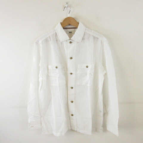 Rakuten - 【中古】ジョセフアブード JOSEPH ABBOUD シャツ 長袖 白 LL *A57 メンズ 【ベクトル 古着】 260319