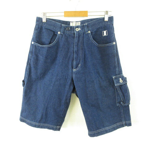 乐天商城 - 【中古】ICBG デニム ショートパンツ ハーフ 紺 M *T405 メンズ 【ベクトル 古着】 260407