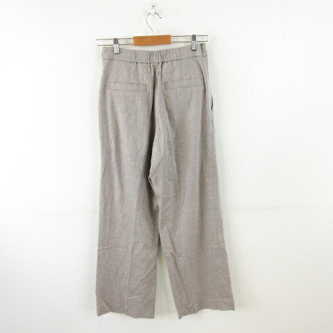 【中古】23区 オンワード樫山 ストレート パンツ ロング リネン混 ベージュ 38 *A571 レディース 【ベクトル 古着】 260422 vectorpremium-19039493 ブランド古着ベクトルプレミアム店 サンプル画像2