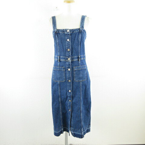 [Used] GAP Midi Dress Apron Denim Blue Size 2 *A669 Women's [Vector Used Clothing] 260429