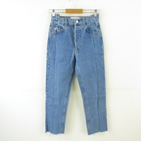 [중고] EB DENIM 데님 팬츠 청바지 롱 컷오프 블루 * T69 여성 [벡터 헌옷] 260601