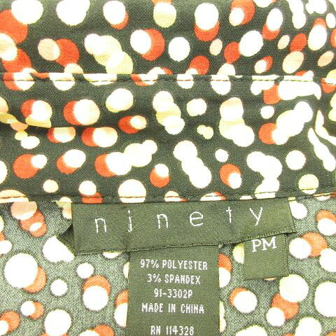 【中古】Ninety シャツ ブラウス 七分袖 総柄 ストレッチ PM *T72 レディース 【ベクトル 古着】 260731 vectorpremium-19345606 ブランド古着ベクトルプレミアム店 サンプル画像3