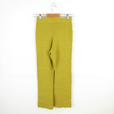 【中古】リエディ Re:EDIT リブ ニット パンツ ロング 黄緑 M *A398 レディース 【ベクトル 古着】 260903 vectorpremium-19401070 ブランド古着ベクトルプレミアム店 サンプル画像2