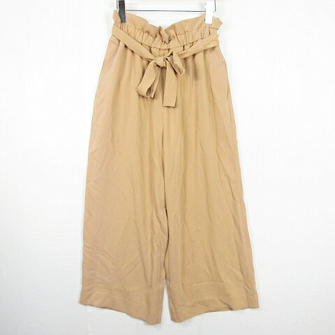 【中古】ロペピクニック ROPE Picnic ワイド パンツ ベルト付き 38 オレンジ kz8436 レディース 【ベクトル 古着】 240625 【中古】ロペピクニック ROPE Picnic ワイド パンツ ベルト付き 38 オレンジ kz8436 レディース 【ベクトル 古着】 240625