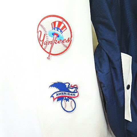 【中古】美品 アルファ ALPHA NEW ERA MLB NY YANKEES ヤンキース L-2B フライトジャケット リバーシブル XL ネイビー/クリーム 2sa6285 メンズ 【ベクトル 古着】 250121
