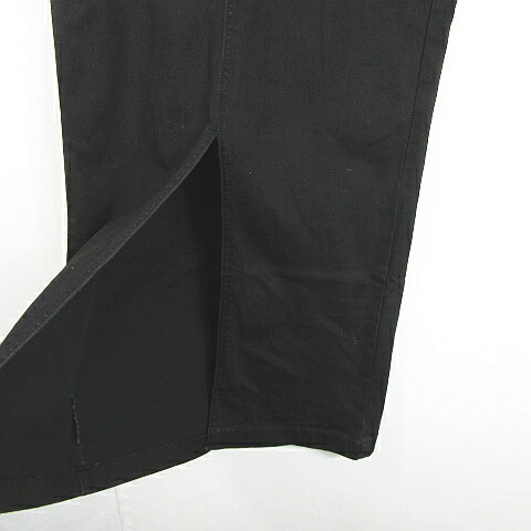 【中古】ロイヤルパーティー ROYAL PARTY タイト ロング スカート スリット ストレッチ 綿 Sブラック kz10606 レディース 【ベクトル 古着】 250128