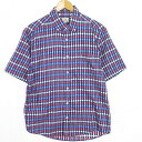 【中古】グリーンレーベルリラクシング ユナイテッドアローズ green label relaxing BDシャツ 半袖 コットン M マルチ チェック 2sa6455 メンズ 【ベクトル 古着】 250321(4)