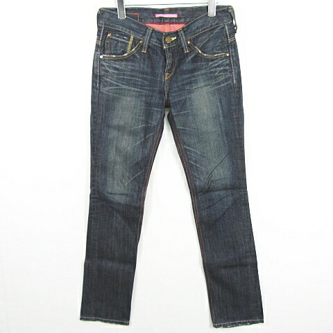 【中古】リーバイス レディースタイル LEVI'S LADY STYLE デニム パンツ ジーンズ 29 インディゴ ウォッシュ加工 ダメージ加工 kz11462 レディース 【ベクトル 古着】 250424