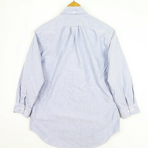 【中古】ジムフレックス Gymphlex ダンガリー BDシャツ 七分袖 M ブルー 2sa6618 メンズ 【ベクトル 古着】 250605