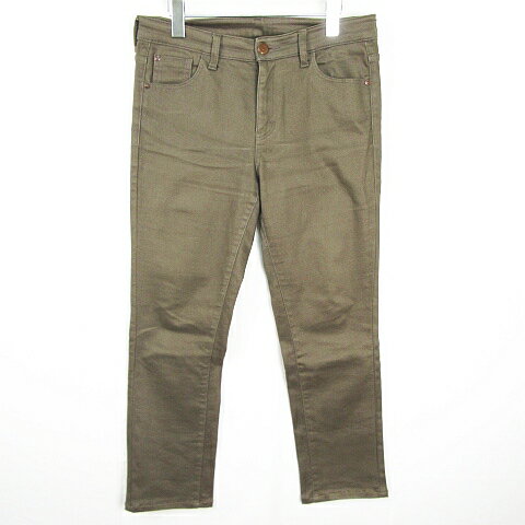 【中古】エドウィン EDWIN C17 C-SEVENTEEN テーパード パンツ ストレッチ 綿 L カーキ kz13667 レディース 【ベクトル 古着】 251125