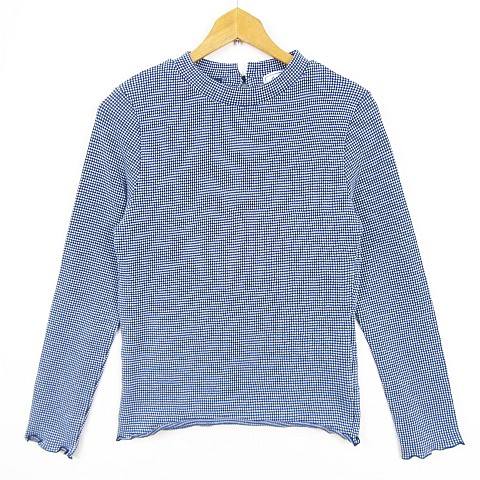 【中古】ロペピクニック ROPE Picnic カットソー Tシャツ 長袖 レーヨン 38 ブルー チェック kz15273 レディース 【ベクトル 古着】 260430 vectorpremium-19056910 ブランド古着ベクトルプレミアム店 パッケージ画像