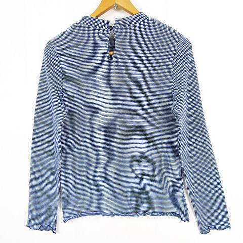 【中古】ロペピクニック ROPE Picnic カットソー Tシャツ 長袖 レーヨン 38 ブルー チェック kz15273 レディース 【ベクトル 古着】 260430 vectorpremium-19056910 ブランド古着ベクトルプレミアム店 サンプル画像3