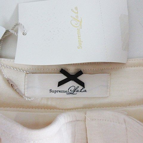 【中古】シュープリームララ Supreme.La.La. Supreme LaLa パンツ ボトムス キュロット ボンディング加工 ストレッチ S ホワイト ※EKM レディース 【ベクトル 古着】 230927